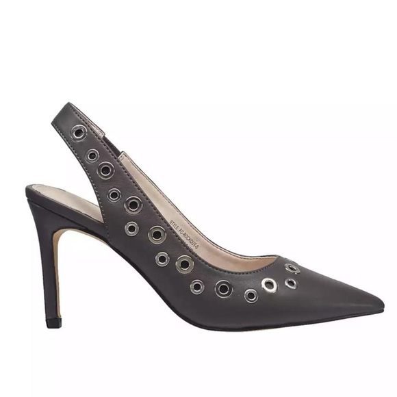 French Connection Shoes - French Connection Women's Graphite Grey Rockout Slingback Heel Pumps US8.  NWT